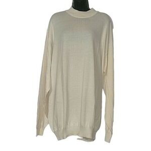 Mock Neck Sweater Long Sleeve Knit Top Pullover Minimalist Style‎